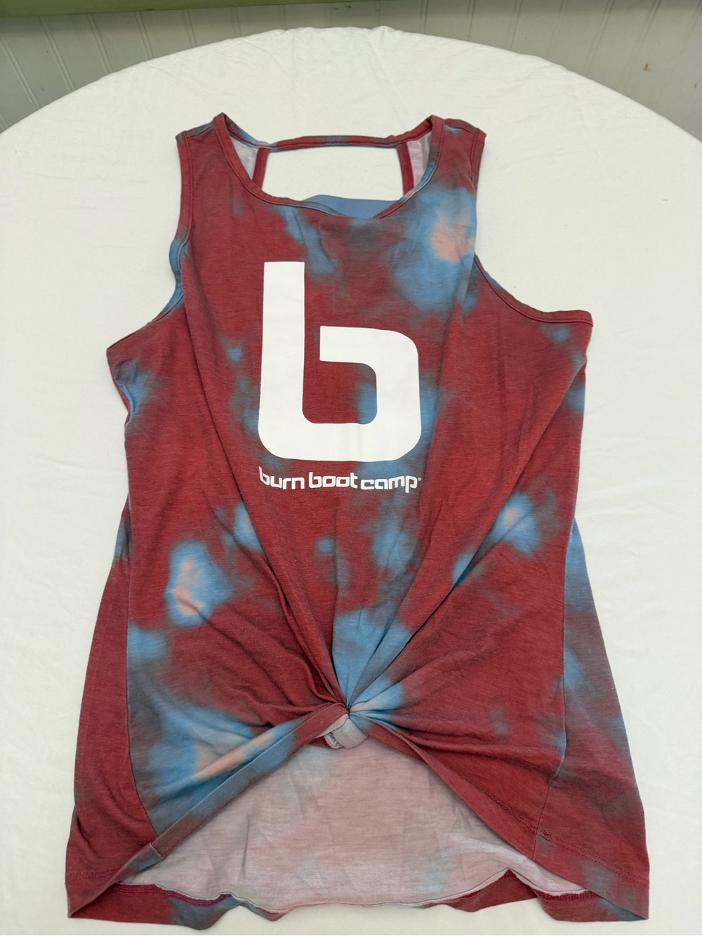 Women's Tank Top in Maroon and Blue